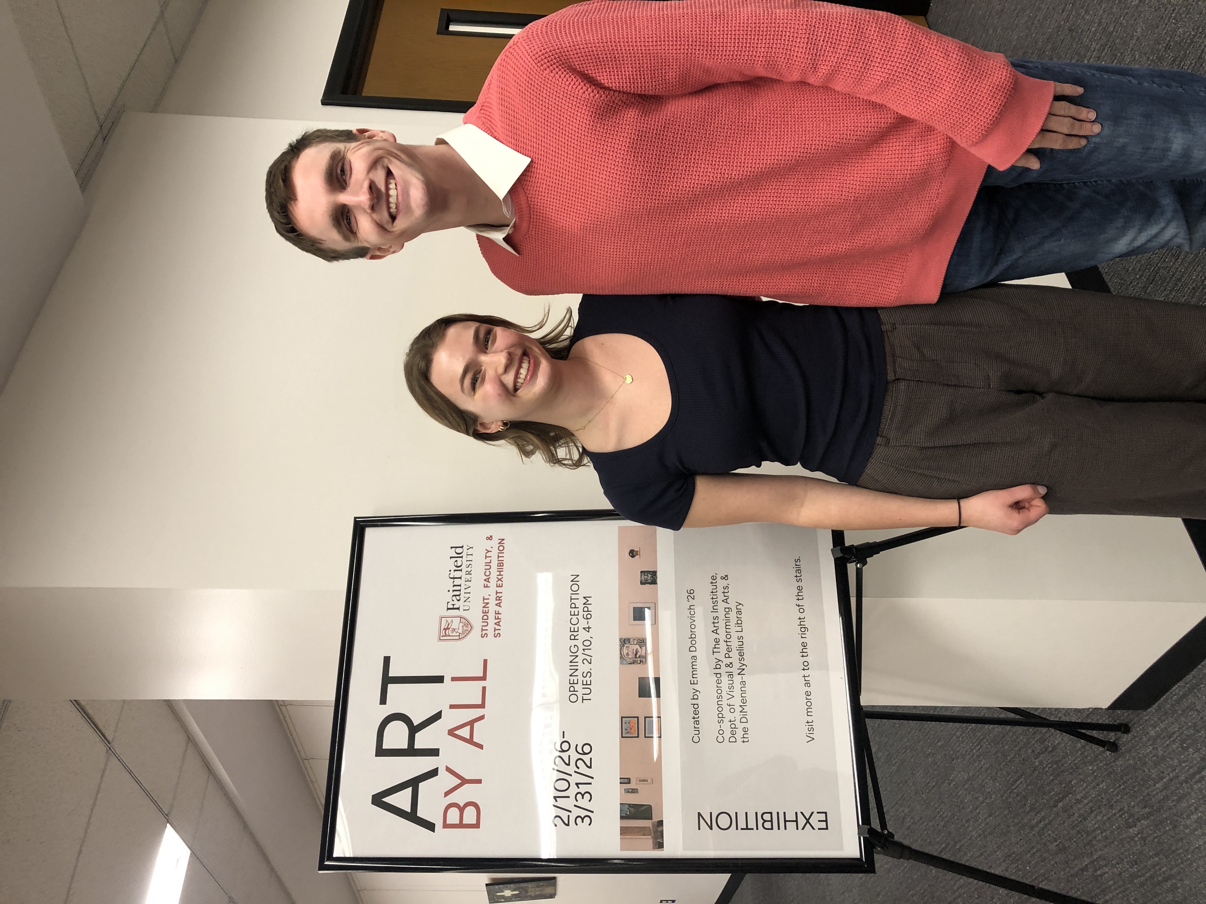 Student showcasing research work